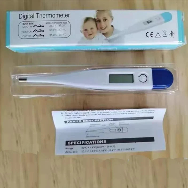 Digitalt vanntermometer Nøyaktig avlesning av temperatur i munn og armhule Febervarslingstermometer Badetermometer for babyer