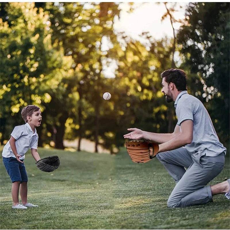 Guante de béisbol para deportes al aire libre, equipo de práctica de sóftbol, talla 9.5/10.5/11.5/12.5, para mano izquierda, para niños/adultos, hombres y mujeres, para entrenamiento