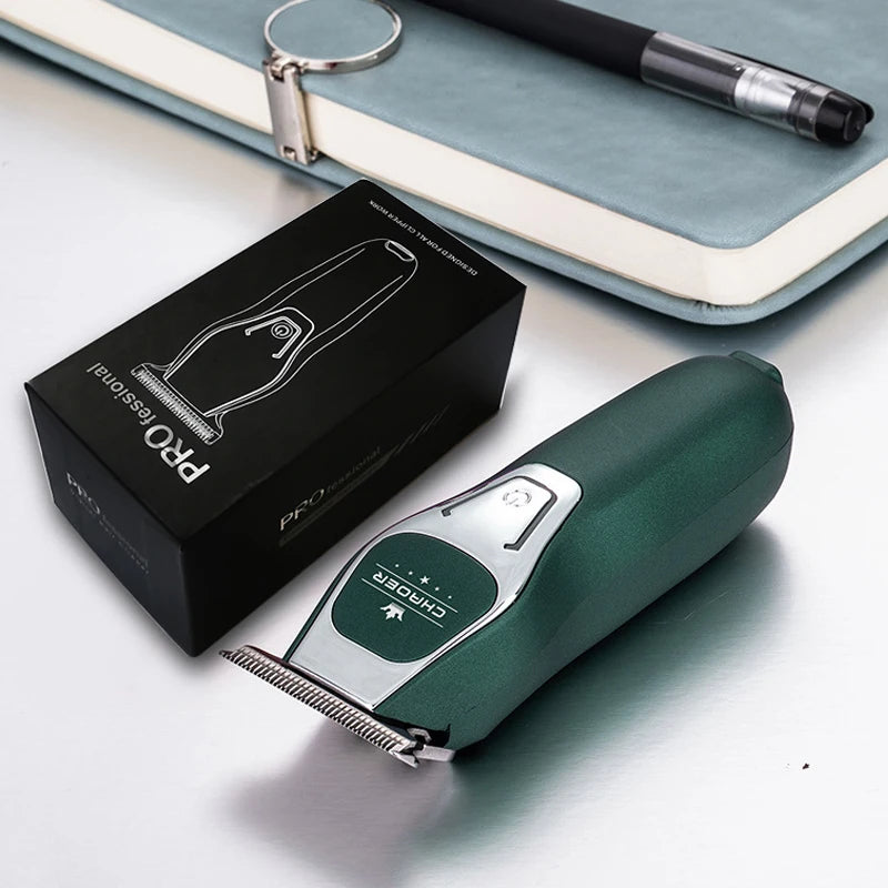 Cortapelos profesional para barbería, afeitadora para hombres, recortador de barba eléctrico, cuchilla en T de 0 mm, cortador de pelo inalámbrico, máquina de cortar el pelo