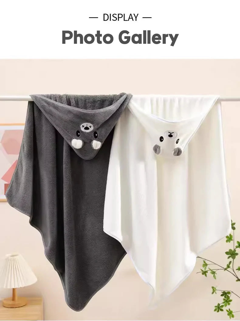 Linda Toalla de Baño para Bebé, Suave y Absorbente, Envoltura para Recién Nacidos, Mantas para Bebés Niñas y Niños