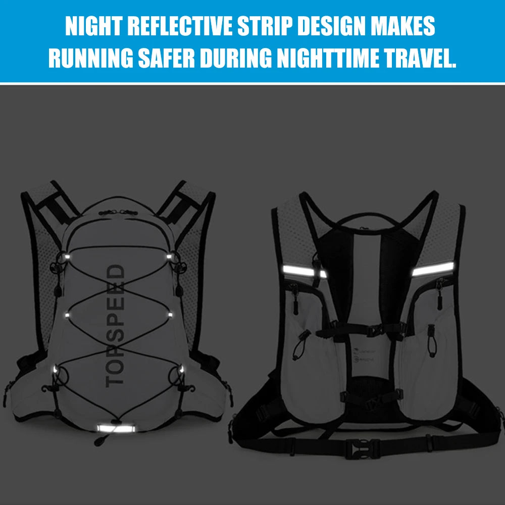 Mochila de Senderismo Ligera para Hombre y Mujer, Mochila de Viaje para Acampar al Aire Libre con Sistema de Hidratación, Equipo para Ciclismo y Correr