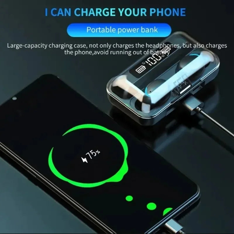 Auriculares Bluetooth TWS F9-5 Auriculares inalámbricos Hifi estéreo Auriculares deportivos con micrófono Audífonos manos libres