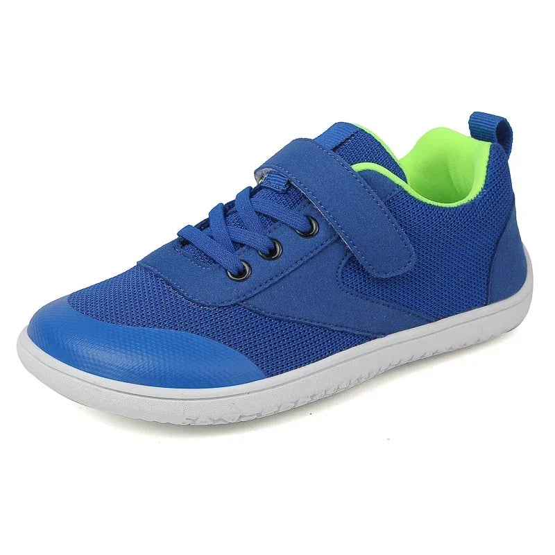 Zapatos Anchos de Niños Descalzos Zapatillas Minimalistas Niños Niñas Ligeras Antideslizantes Zapatos de Caminar para Niños Zapatillas Planas Casuales