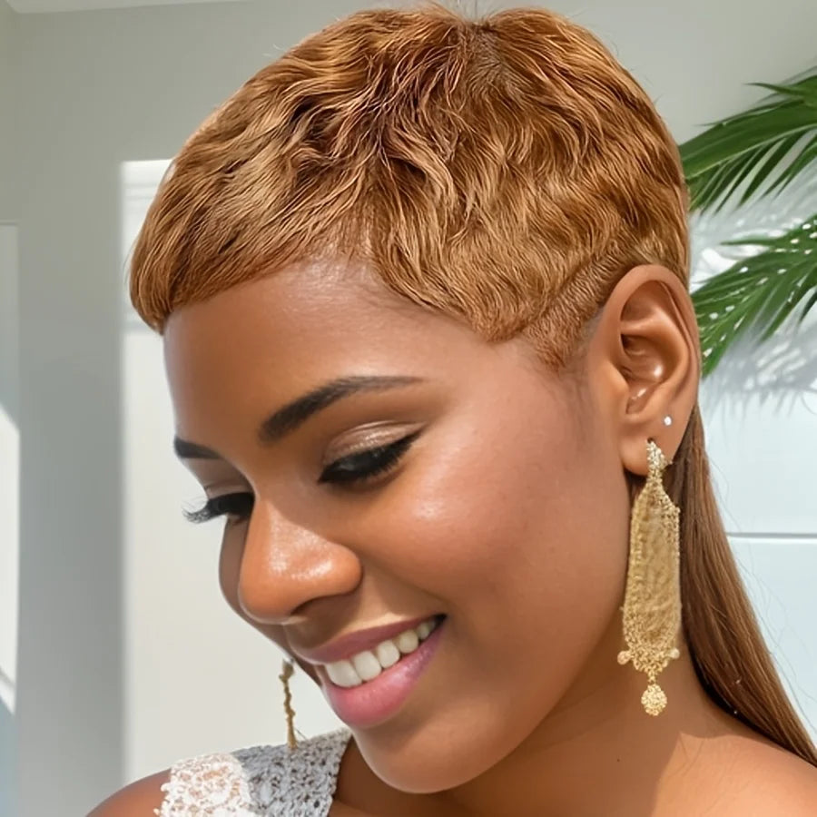 Curly Pixie Wig (4")