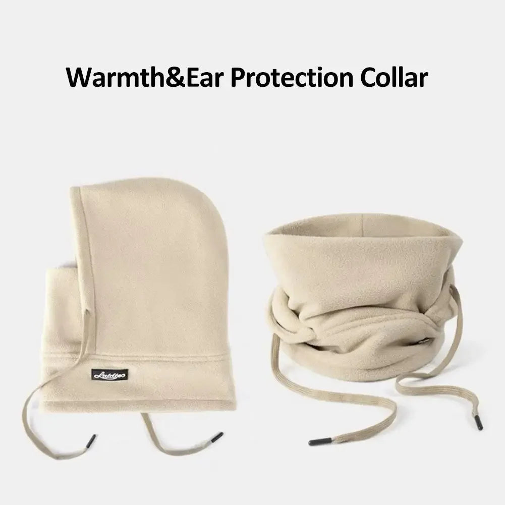 Nueva Máscara de Esquí Balaclava de Lana de Cara Completa para Invierno Gorro Cortavientos Cálido de Felpa para Cuello, Capucha Gruesa para Exteriores