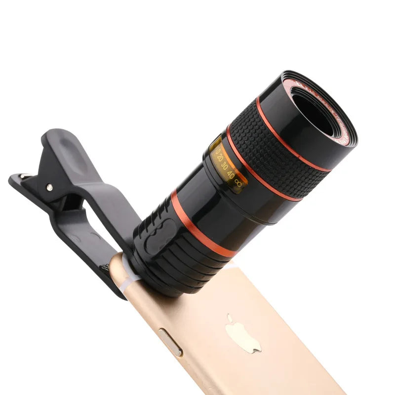 1 Pcs 12x Portable Mini High Magnification Monocular Telescope Long Lens Universal for Digital Camera & Mobile Phones