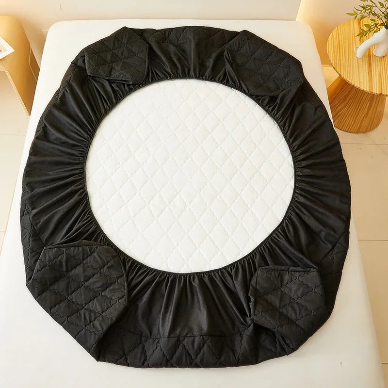 Vanntett madrassbeskytter Preget madrasstrekk Mykt, pustende, tilpasset madrasstrekk 120/150/180/220x200 Vaskbart