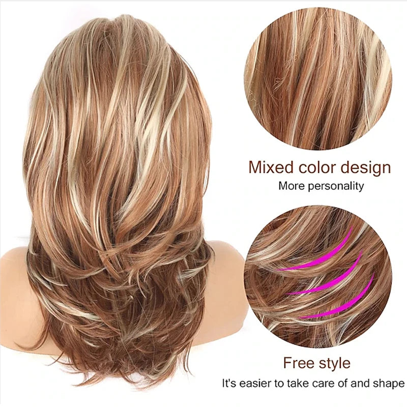 Long Blonde Layered Wig