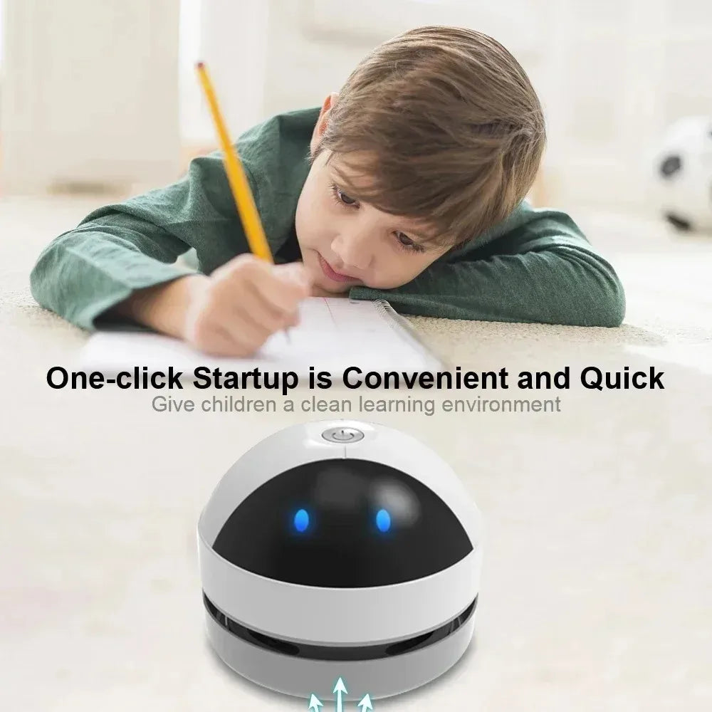 Mini aspiradora de mesa – Recargable por USB y portátil