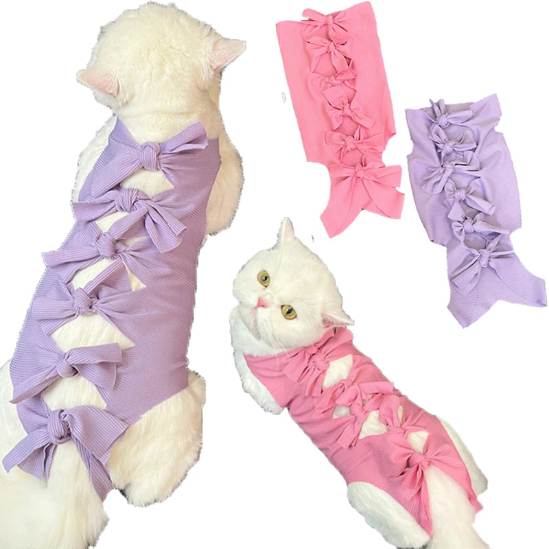 Cat Weaning Sterilization Suit Cats Anti-licking Sterilization Clothes Pet Surgery Recovery Suit Castration Wound Recovery Cloth