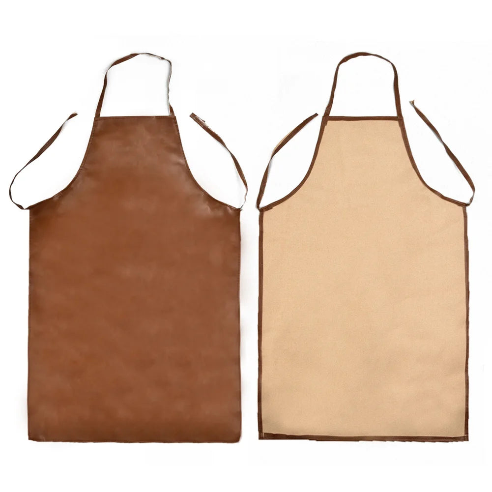 97 × 65 CM Delantal de soldadura de cuero, equipos de poliuretano, ropa de protección de aislamiento térmico para soldador, delantales de protección para soldadura