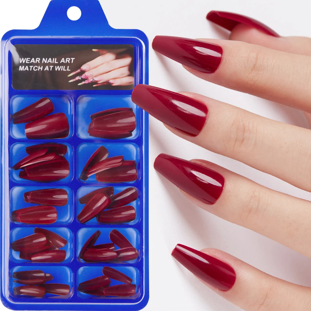 150/100/24Pcs Pink Matte French Press On Nail Tips Soft Full Cover Fake Nails Oval Almond False Nails Natural Extension Manicure