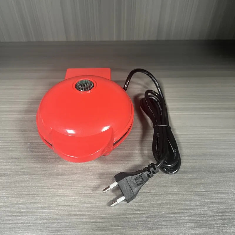 Multi Functional Mini Heart-shaped Waffle Maker Double-sided Heated Breakfast Toaster, Portable Baking Machine Family Party