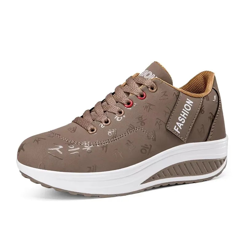 Zapatillas de moda para mujer, zapatos vulcanizados, calzado plano de alta calidad para mujer, para caminar, con plataforma, tallas grandes, Zapatillas Mujer