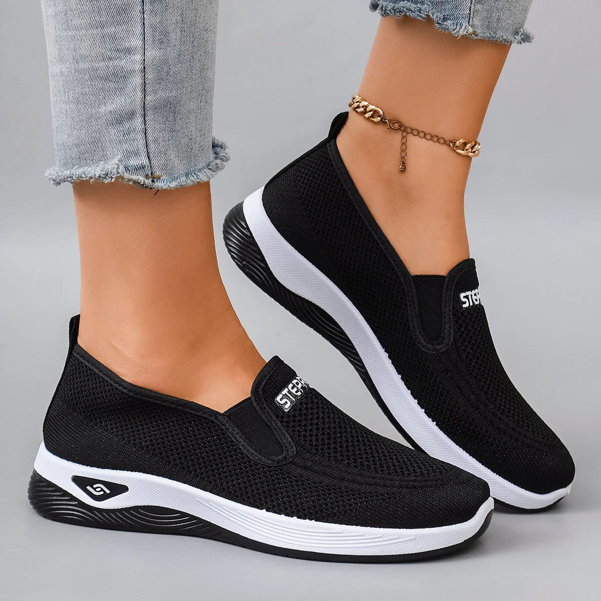 Zapatos planos de malla transpirable de verano para mujer, zapatillas deportivas informales para mujer, liquidación con envío gratis