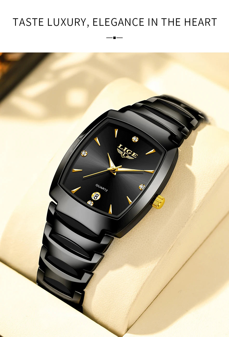 Reloj de lujo LIGE para mujer: elegante, moderno y perfecto para el estilo diario