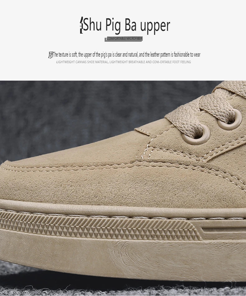 Zapatos de hombre nuevos, zapatos de seguridad de trabajo de primavera, antideslizantes, resistentes al desgaste, versátiles, informales, deportivos, de trabajo, zapatos de tabla para hombre