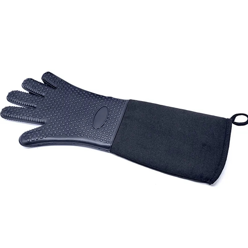 Guantes de horno de silicona profesionales extralargos con forro acolchado Guantes de horno para parrilla resistentes al calor duraderos Herramientas para hornear
