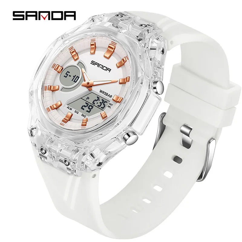 Relojes deportivos digitales para hombre, marca de lujo, relojes de pulsera de cuarzo para hombre, reloj de pulsera multifunción de doble pantalla