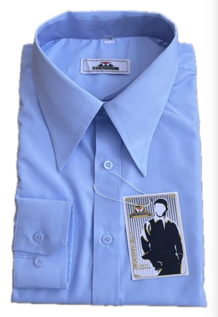 Camisa de hombre diseño retro marca de moda camisa de punta larga - camisa personalizada auténtica de apariencia retro para hombre