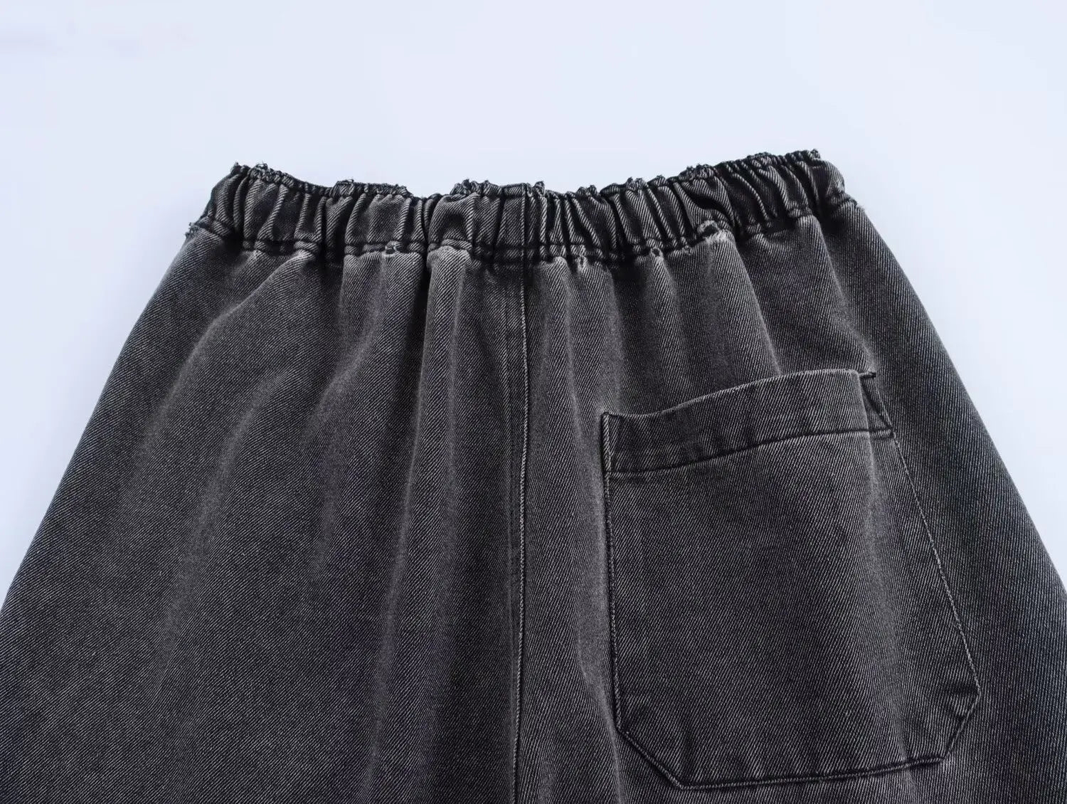 Conjuntos de pantalones anchos con cordón de otoño para mujer, 2 piezas, conjunto de blusa de mezclilla de moda para mujer, conjunto informal de dos piezas para mujer