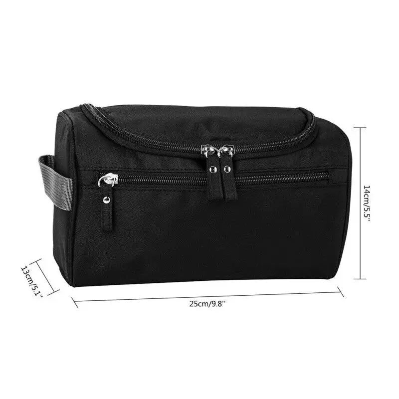 Bolsa de maquillaje portátil unisex, organizador de cosméticos impermeable de gran capacidad, neceser colgante para mujeres, hombres, lavado y afeitado