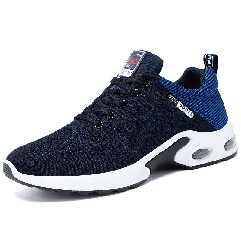 Zapatos de hombre primavera nueva tendencia zapatos de hombre transpirables con cordones zapatillas de correr versión coreana de zapatos ligeros casuales para caminar hombre