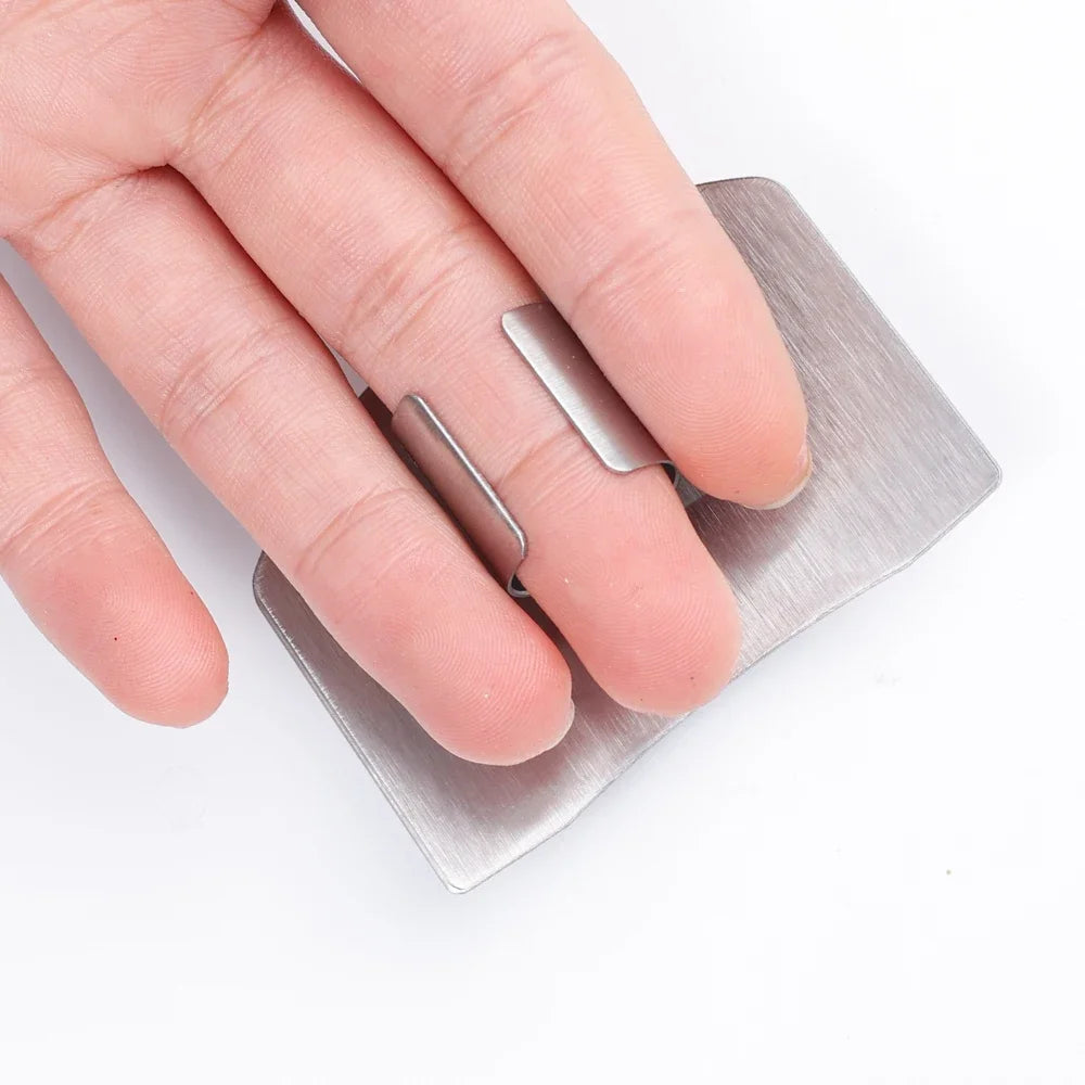Stainless Steel Finger Guards for Cutting Assist Vegetable Slice Cutter Tool Finger Protector Knife Blade Kitchen Gadget Tools