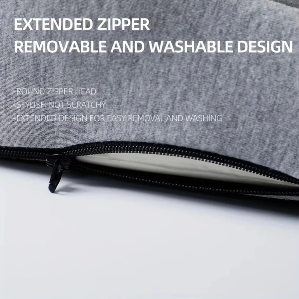 Cojín de respaldo de espuma viscoelástica cómodo, transpirable, antideslizante, cojín de silla de diseño de una pieza, protección de cintura, cojín de asiento de camión