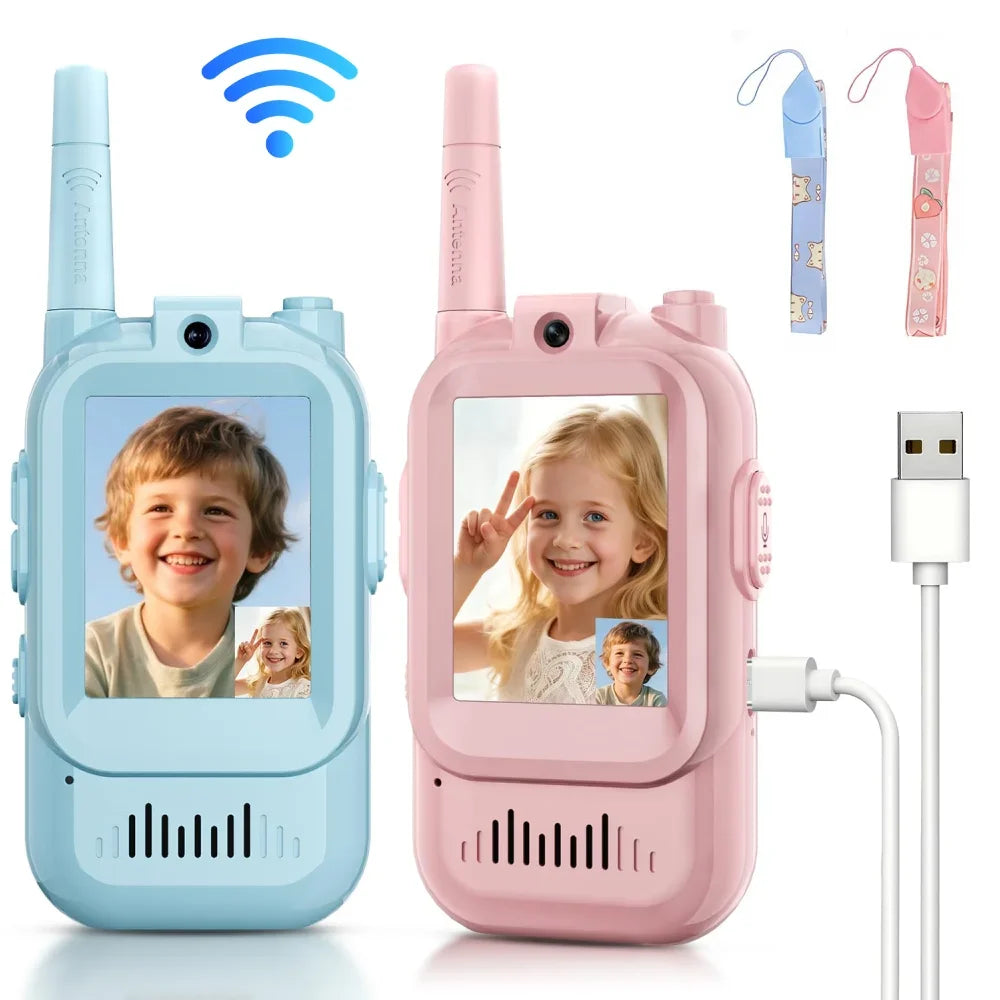 Kids Rechargeable Video Walkie Talkies (2PCS)