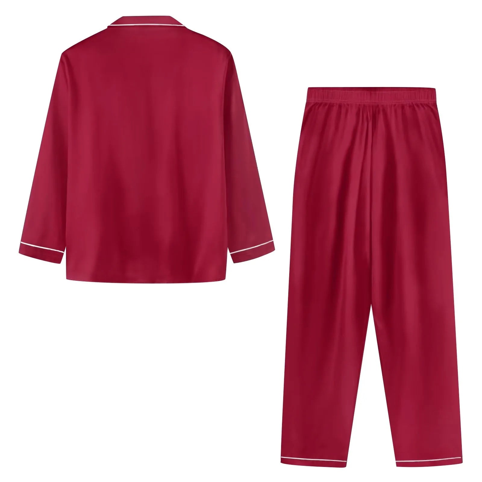 Pijama de seda para mujer, sexy, conjunto de pijama de seda para mujer, ropa de dormir, cárdigan de manga larga, de seda de hielo para casa, pijama de mujer verano 2025