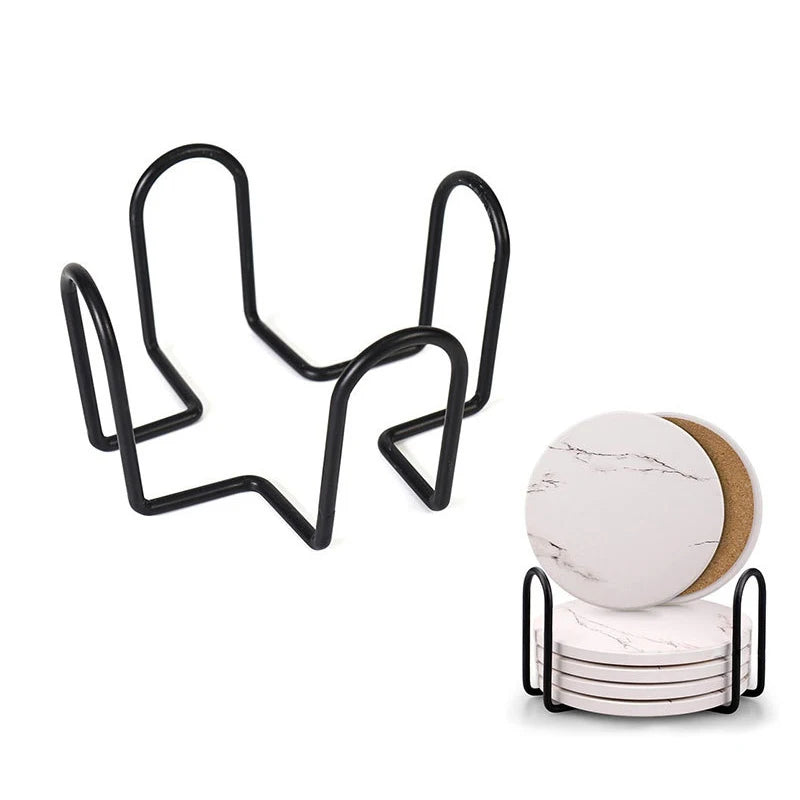 Coaster Holder Mat Storage Rack Silicone Table Mat Holder Tea Coffee Mug Placemat Storage Organizer Table Kitchen Accessories