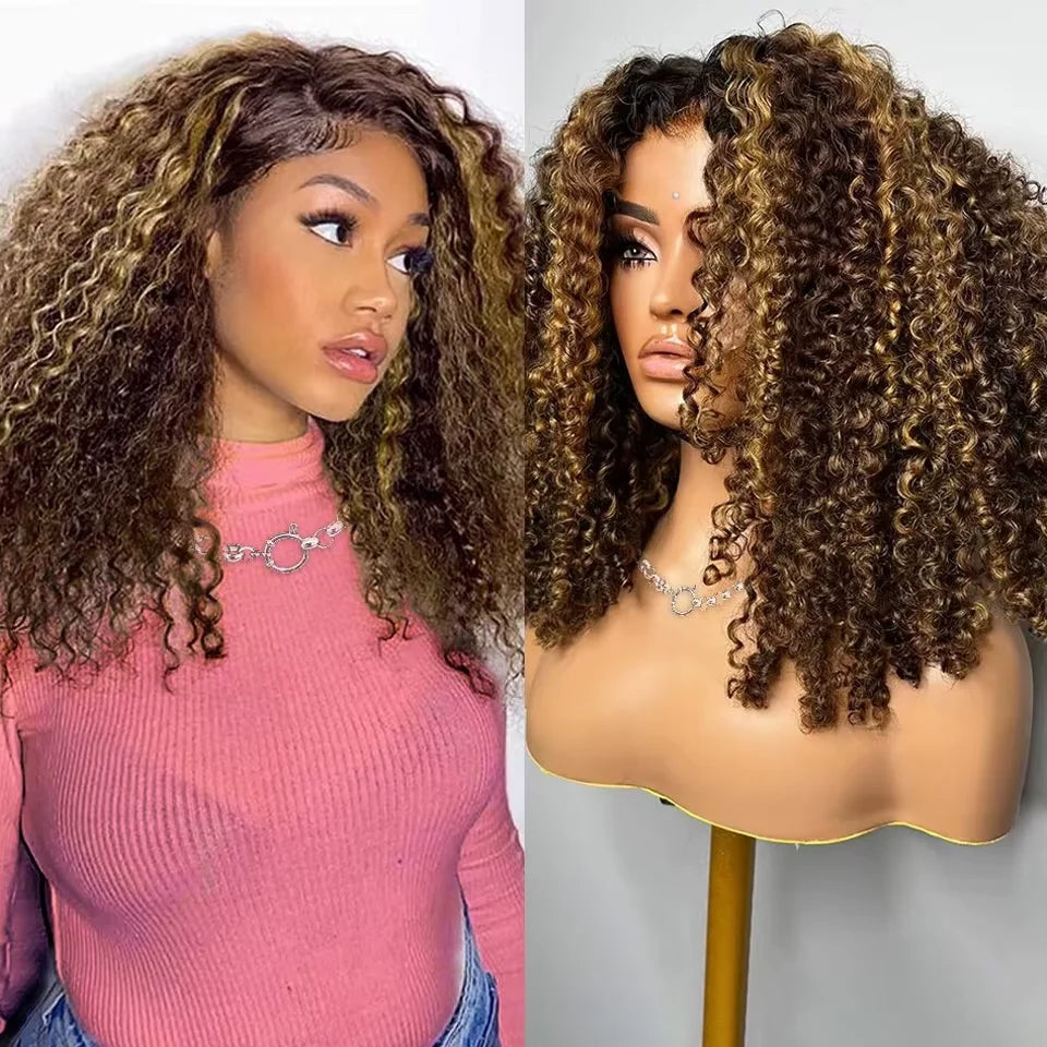 Peluca Bob Rizada Ombré