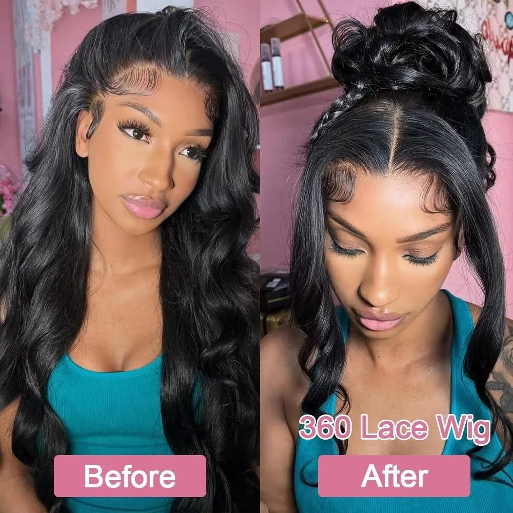 360 HD Body Wave Glueless Wig
