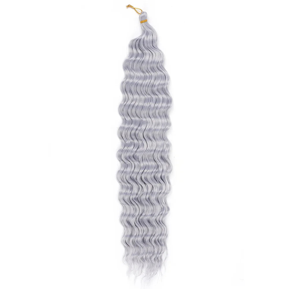 Cheveux au crochet Deep Wave, Tresse synthétique Passion Twist, Extension de cheveux bouclés afro, Tresse Water Wave Deep Twist, Cheveux Ocean Wave