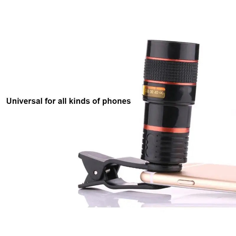 1 Pcs 12x Portable Mini High Magnification Monocular Telescope Long Lens Universal for Digital Camera & Mobile Phones