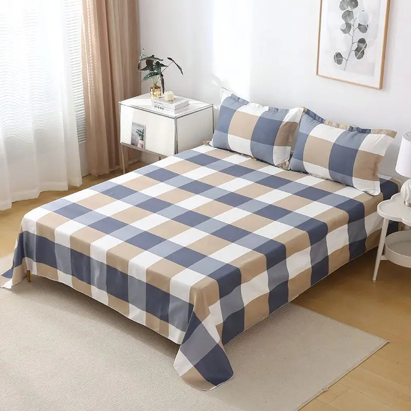 Juego de sábanas bohemio - Algodón estilo mediterráneo de 400 hilos con tinte resistente a la decoloración para artículos esenciales de dormitorio