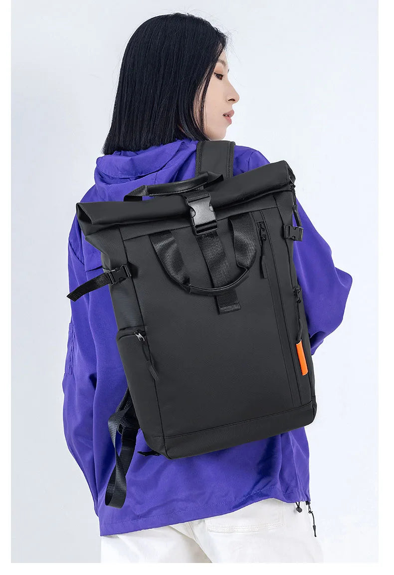 Men's Travel Camping Bag 15.6inch Laptop Computer Backpack Outdoor Waterproof Hiking School College Business Trekking Rucksack