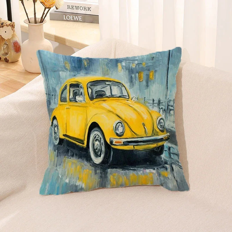 Cushion Cover Watercolor Car Pillow Room Decor Case