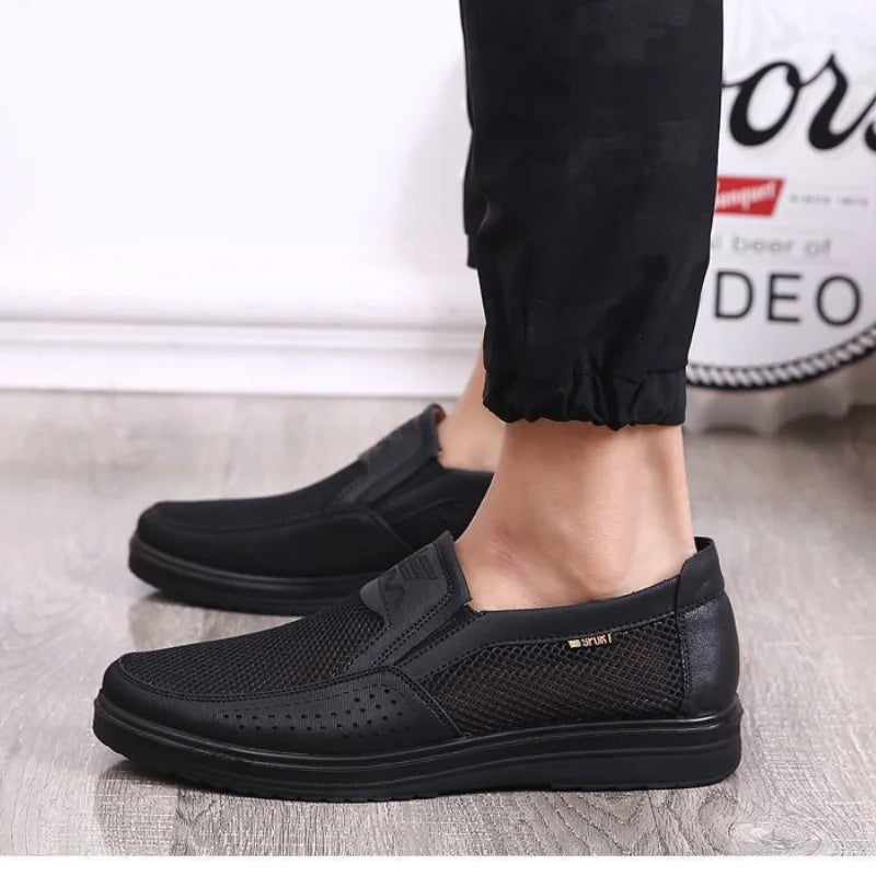 Zapatillas casuales de verano 2025 para hombre, de malla transpirable con suela gruesa, asequibles y con envío gratis