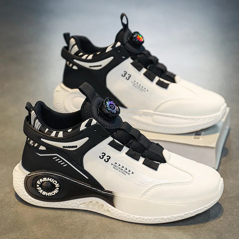 Zapatillas de Hombre con Hebilla Giratoria Cómodas Antideslizantes con Cordones Duraderas para Actividades al Aire Libre de Hombre
