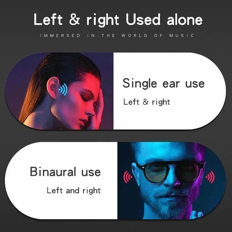 Nuevos Auriculares Inalámbricos T75 de Conducción Ósea Bluetooth 5.3 Cascos Deportivos Sonido HiFi TWS