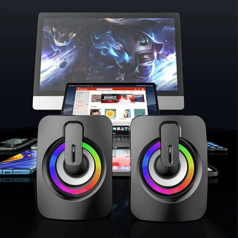 Altavoz de ordenador para PC, portátil, de escritorio, caja de sonido Bluetooth portátil, columna mini de música USB, acústica para portátil
