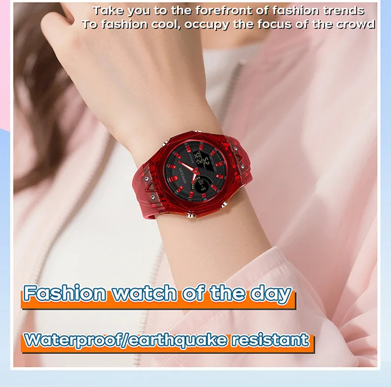 Relojes deportivos digitales para hombre, marca de lujo, relojes de pulsera de cuarzo para hombre, reloj de pulsera multifunción de doble pantalla