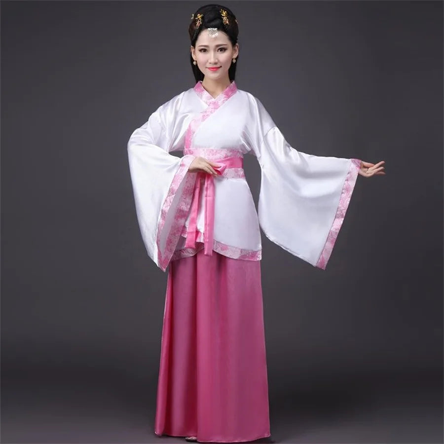 Vestido tradicional rojo Hanfu para mujer – Elegante, majestuoso y perfecto para ocasiones especiales