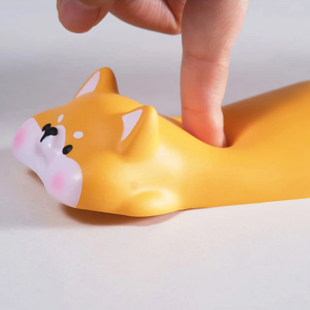 Håndleddsstøtte for mus, tastatur, datamaskin, albuepute, armstøtte for skrivebord, ergonomisk, kawaii, tegneserie, kontorrekvisita, hvit krage