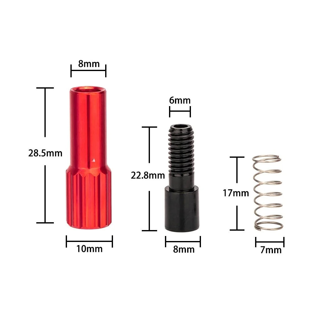 Conector de cable de cambio de marchas para bicicleta de carretera MTB, línea de cable de cambio, tornillos microajustables, regulador, tapas de ajuste de carcasa