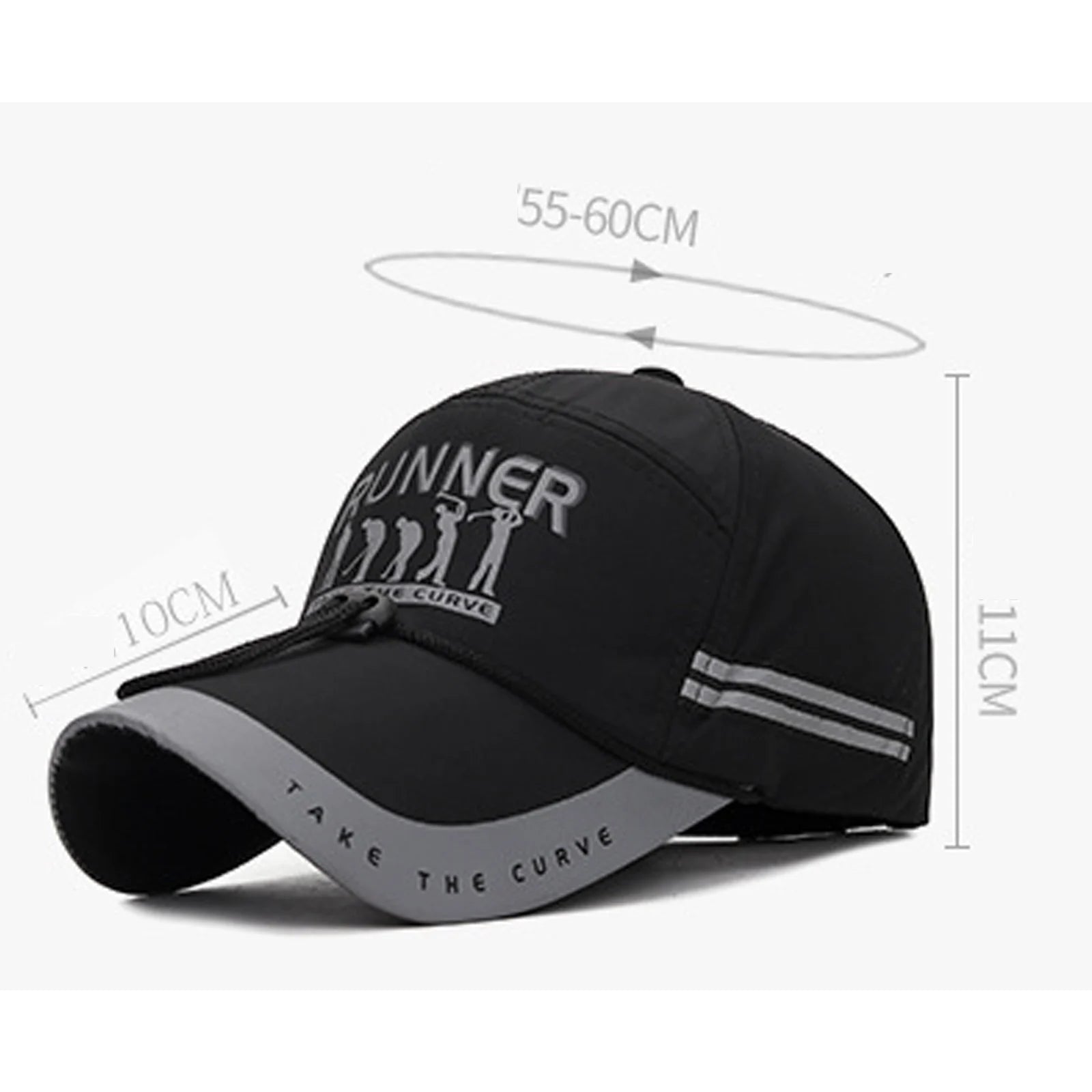 Gorra de béisbol ajustable y transpirable con visera extendida para hombre y mujer, gorra de sol con visera, gorra de béisbol snapback de moda para niños y niñas