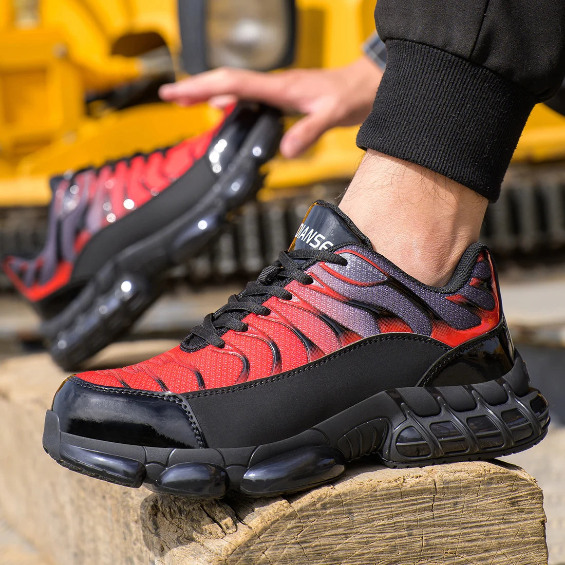 Zapatos de seguridad de trabajo para hombre transpirables antipunzonamiento botas indestructibles antideslizantes zapatos de construcción industrial calzado masculino