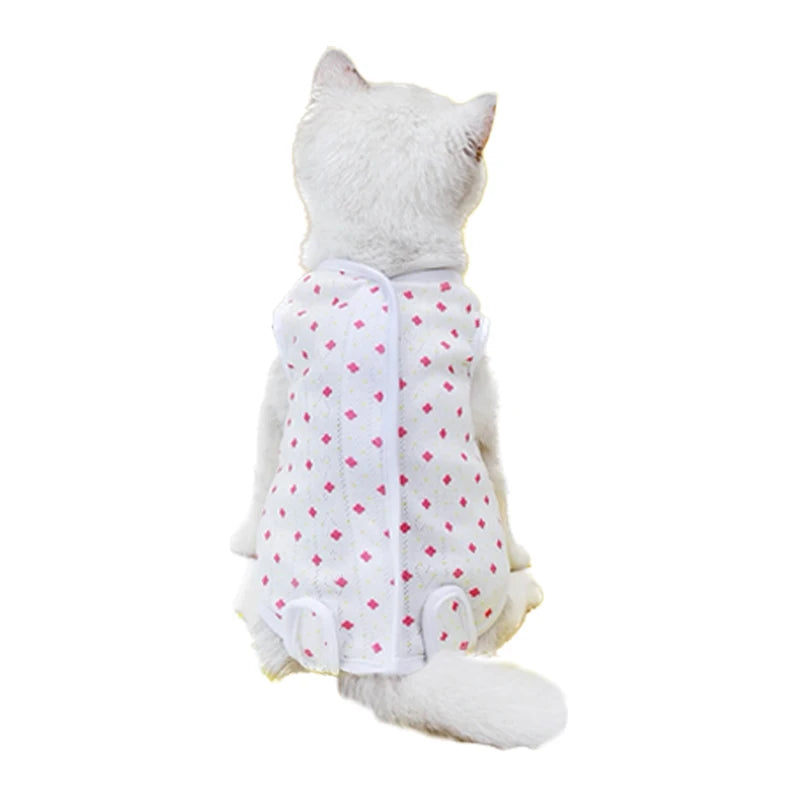 Combinaison de convalescence pour chaton, gilet anti-léchage pour animal de compagnie, vêtements de convalescence pour chirurgie, combinaison respirante pour soins pour animaux de compagnie, fournitures pour chiens